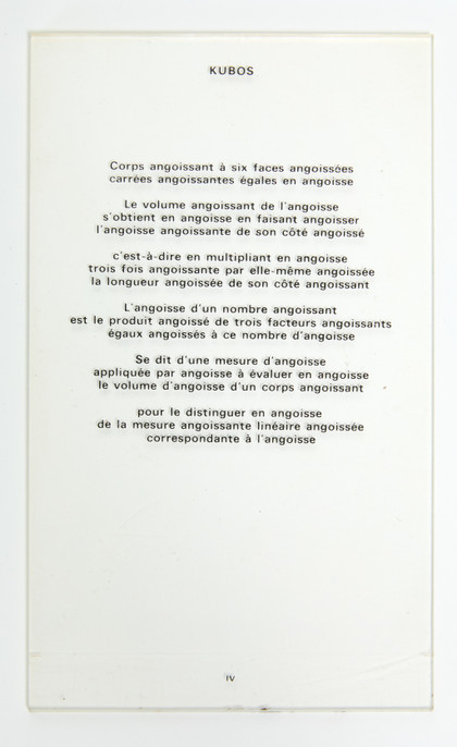 Sisyphe géomètre - Luca Ghérasim - Piotr Kowalski  - 1966