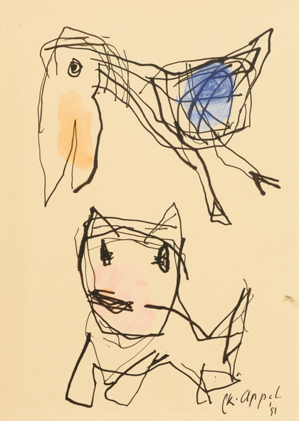 Senza titolo - Karel Appel - 1951