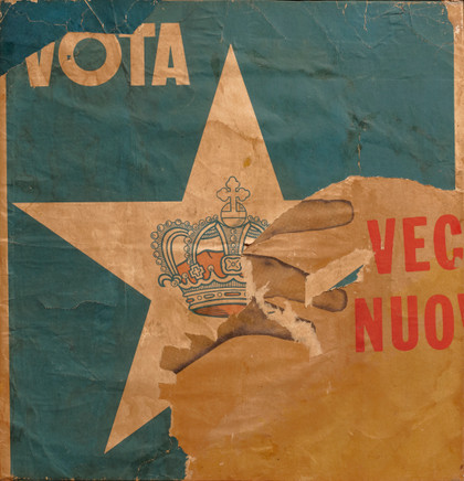 Vota corona - Mimmo Rotella - 1962