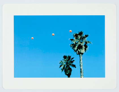 Throwing three balls in the air to get a straight line (best of thirty-six attemps) - John Baldessari - 1973