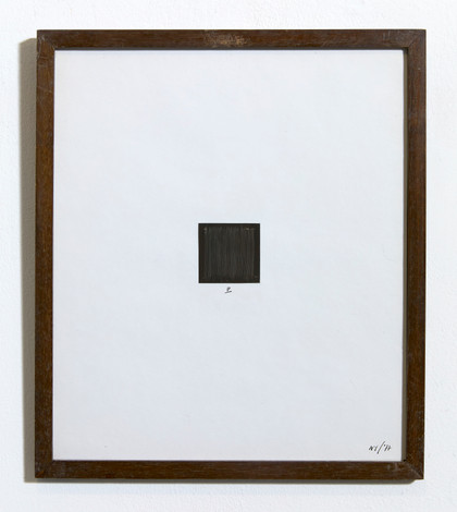 Processo analitico nei tempi A-B-C-D-E-F-G (Il tratto) - Gianfranco Zappettini - 1977