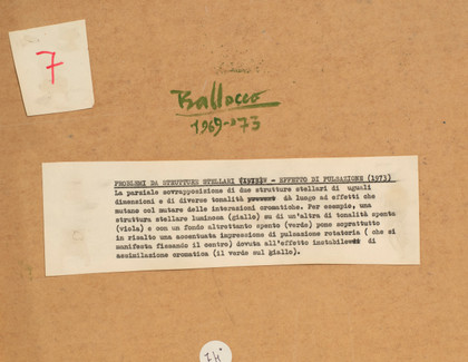 Problemi da strutture stellari - effetto di pulsazione - Mario Ballocco - 1969-73