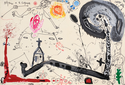 Paysage a la chapelle - Michel Macréau - 1987