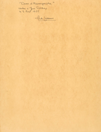 Dame d'hypergraphie - Aude Jessemin - 1966