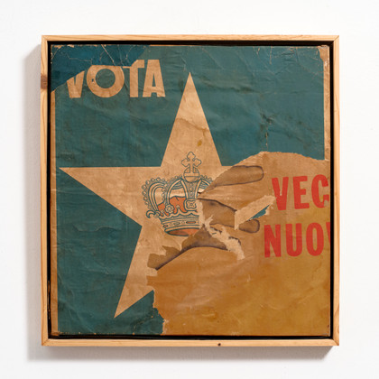Vota corona - Mimmo Rotella - 1962