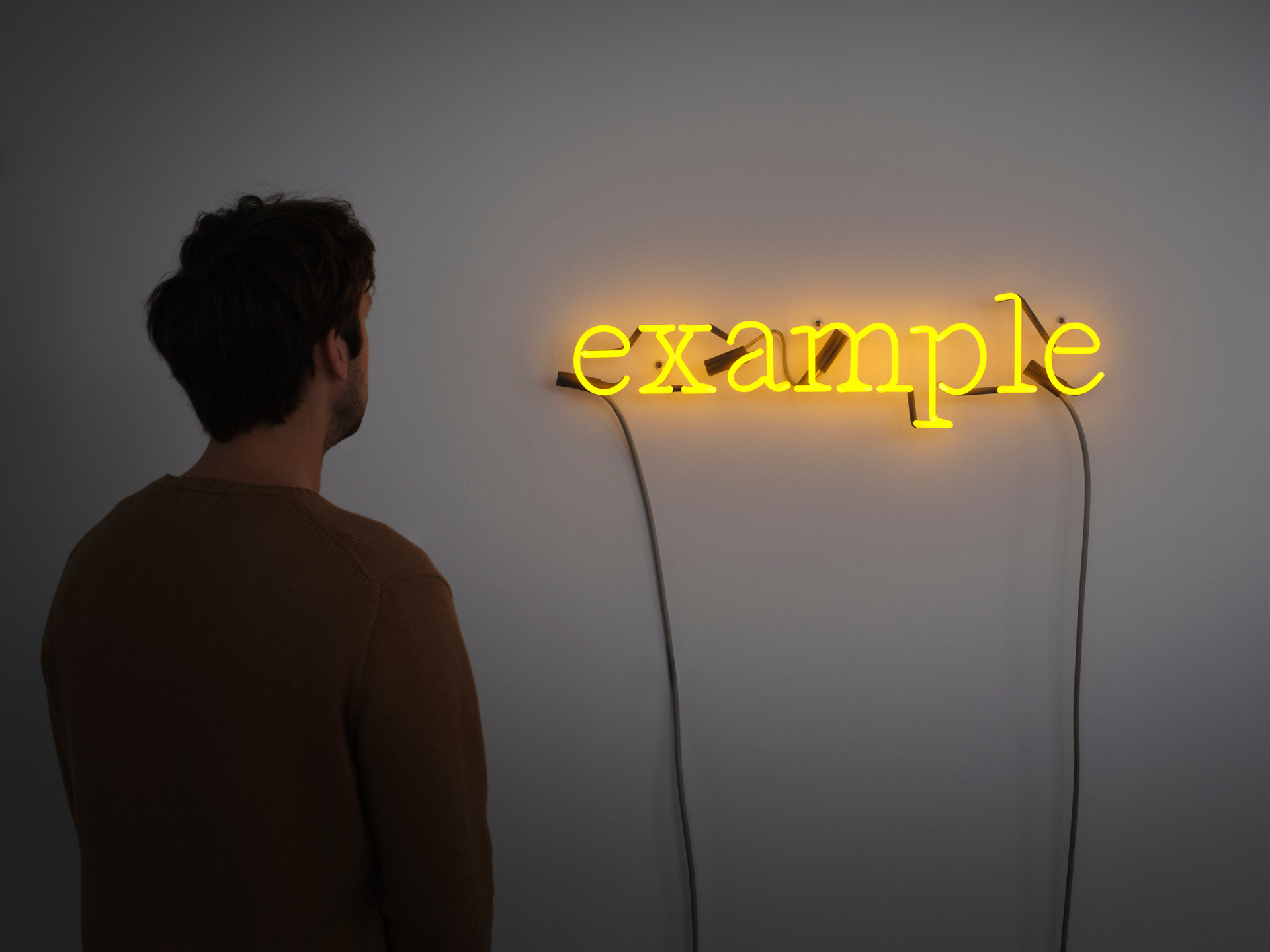 “A/C (J.J.:F.W.)" [Yellow] - Joseph Kosuth - 2009