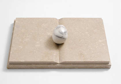 Untitled (veined egg book) - Mirella Bentivoglio - 1985