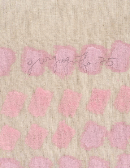 Obliquo - Giorgio Griffa - 1975