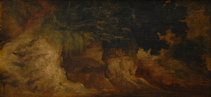 Felsiger Abhang - Arnold Böcklin - 1850 circa