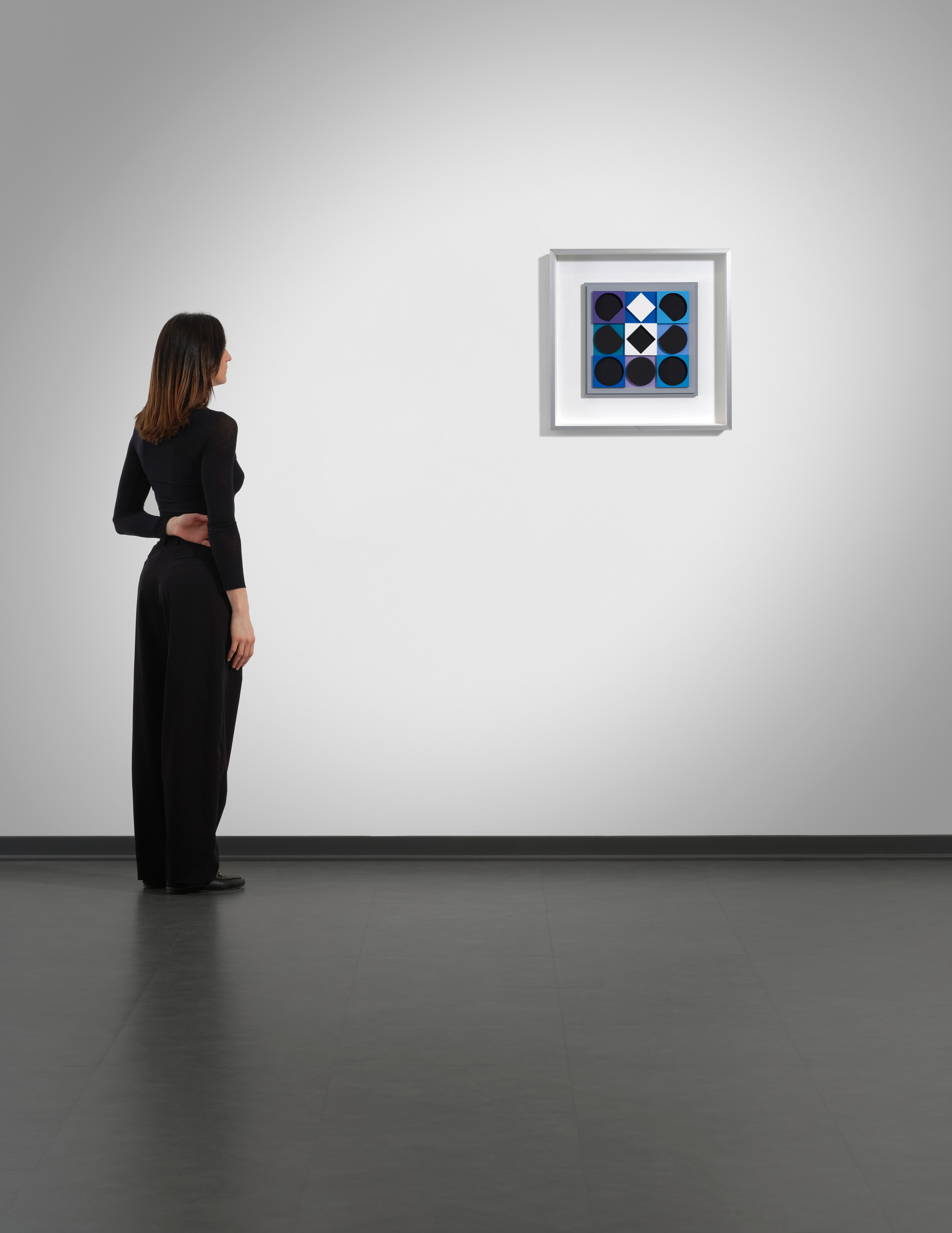 Topaze noire négatif - Victor Vasarely - 1967
