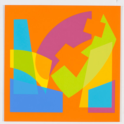Colore-forma spaziocondizionanti: l'immagine costruita -    Cartella Grafiche - 1987