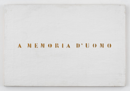 A memoria d'uomo - Vincenzo Agnetti - 1971