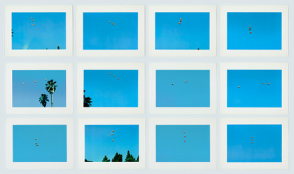 Throwing three balls in the air to get a straight line (best of thirty-six attemps) - John Baldessari - 1973