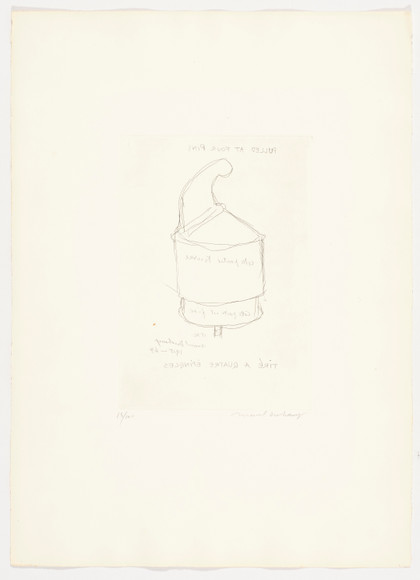 Pulled at four pins - Marcel Duchamp - 1964