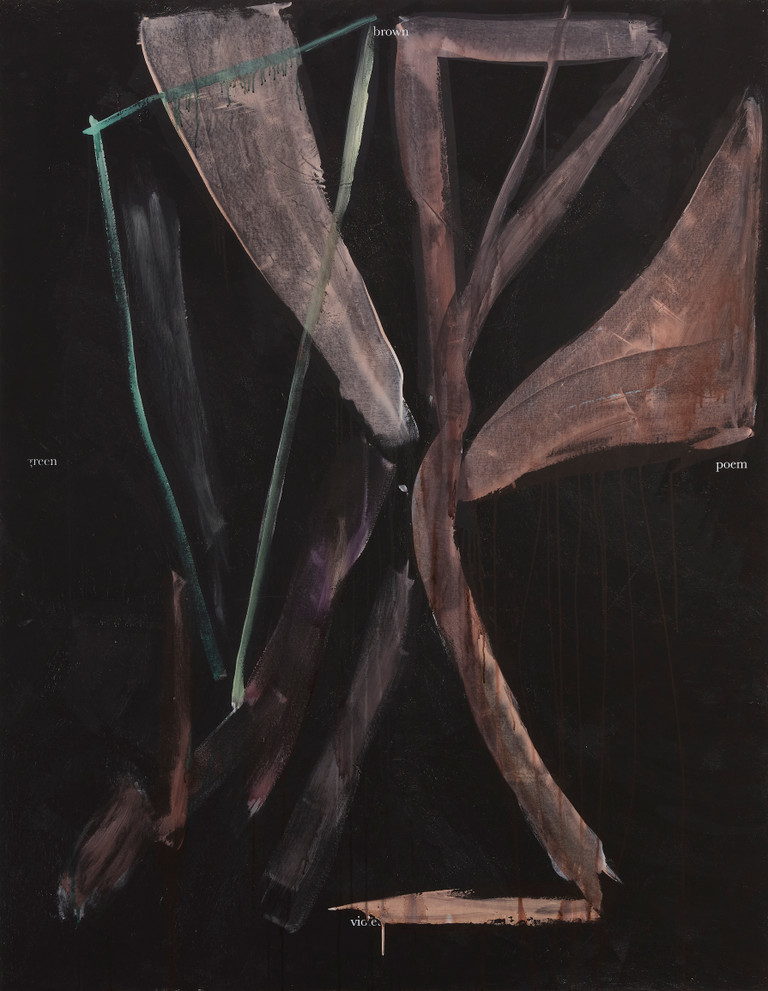 Brown green poem violet - Henry Chapman - 2020