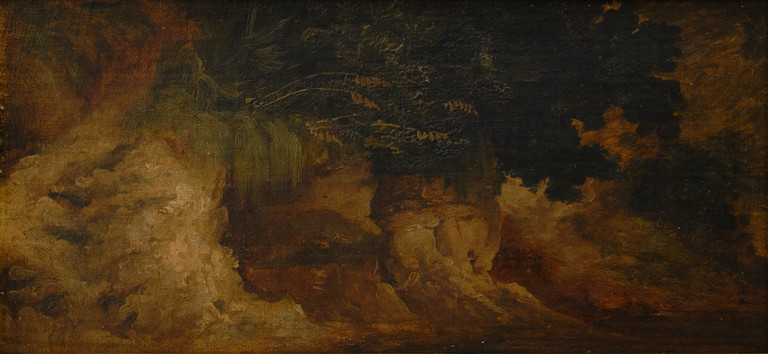 Felsiger Abhang - Arnold Böcklin - 1850 ca.