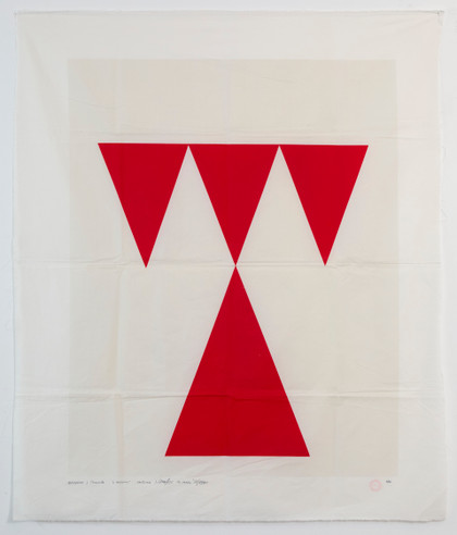 Untitled (cut, red) - Mangelos - 1978-90
