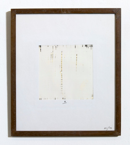 Processo analitico nei tempi A-B-C-D-E-F-G (Il tratto) - Gianfranco Zappettini - 1977