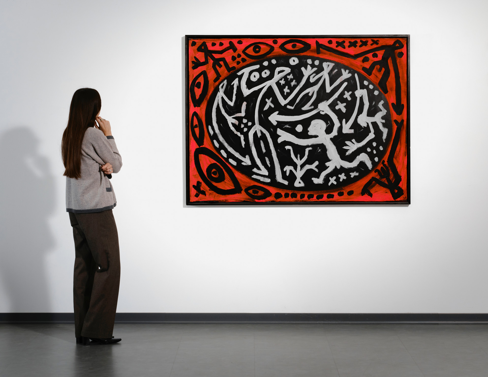 Kleine welt angriff/Verteidigung - A.r. Penck - 1996