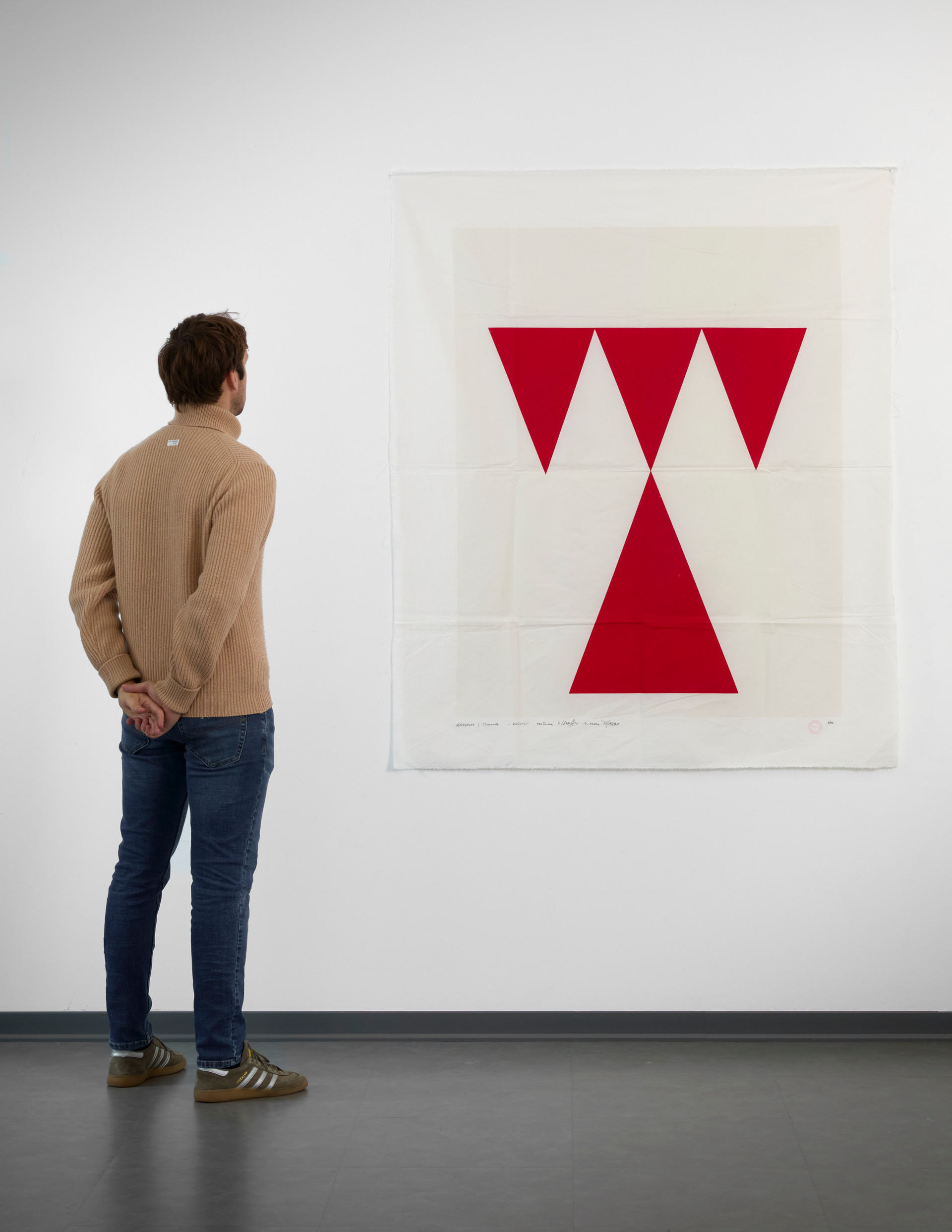 Untitled (cut, red) - Mangelos - 1978-90