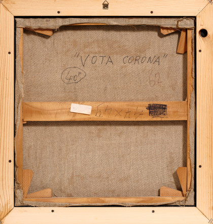 Vota corona - Mimmo Rotella - 1962