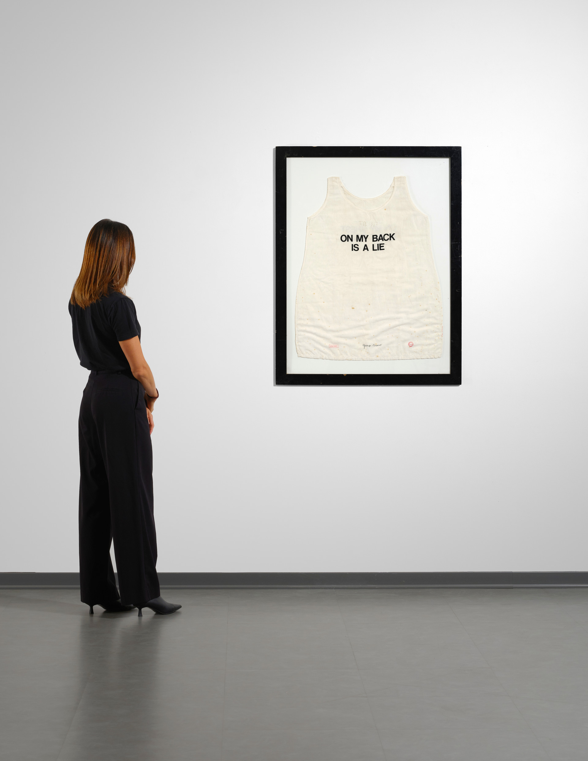 On my back is a lie - George Brecht