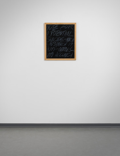 Note for a potential suicide - Vito Acconci - 1973