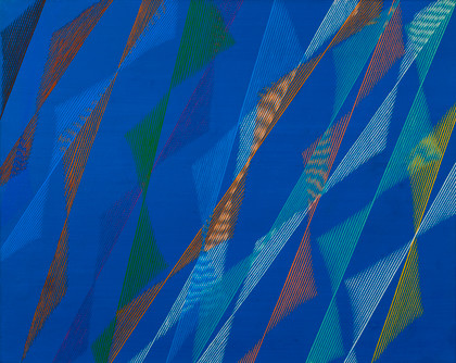 A gonfie vele II - Piero Dorazio - 1990