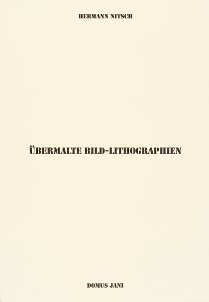 Übermalte Bild - Lithographen, - Hermann Nitsch - 1991