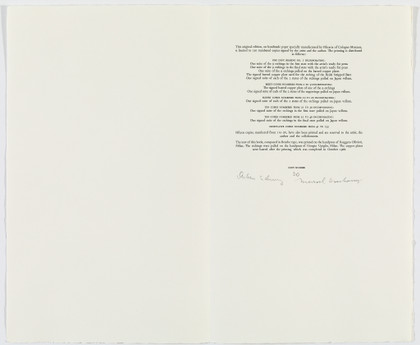 The large glass and related works volume Two - Marcel Duchamp - 1968