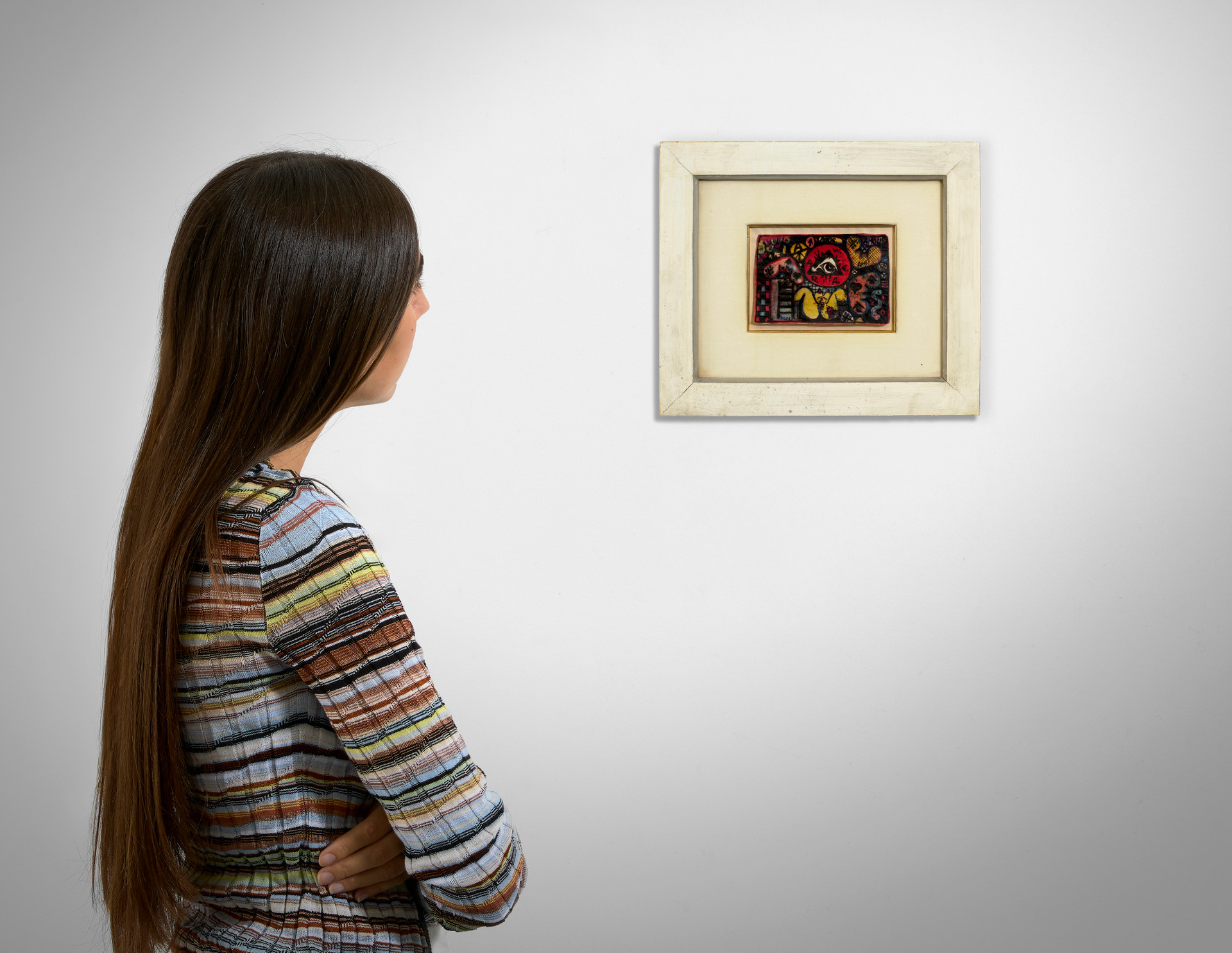 Composition avec femme et oil - Guy Harloff - 1959