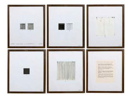 Processo analitico nei tempi A-B-C-D-E-F-G (Il tratto) - Gianfranco Zappettini - 1977