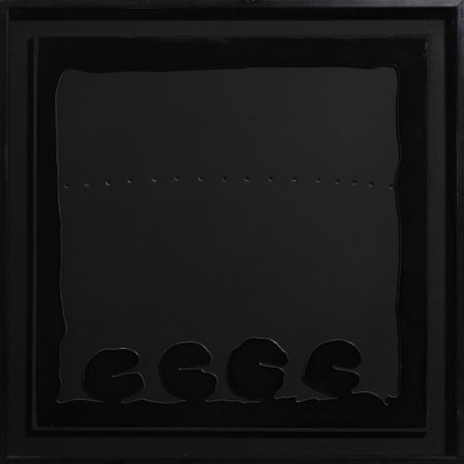 Concetto spaziale - Teatrino (nero) - Lucio Fontana - 1968