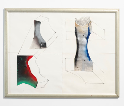 Costruzione di casa con vecchi ceppi - Mario Merz - 1984