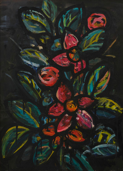 Fiori scuri - Luigi Spazzapan - 1951