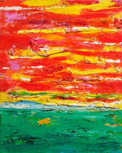 Paesaggio acceso dagli astri - Nicola De Maria - 1996