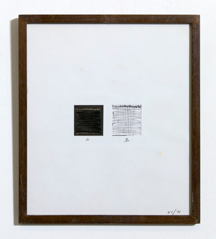 Processo analitico nei tempi A-B-C-D-E-F-G (Il tratto) - Gianfranco Zappettini - 1977