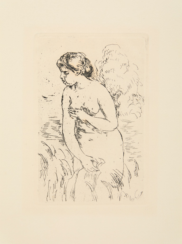 Baigneuse debout, à mi-jambes - Pierre-auguste Renoir - 1910