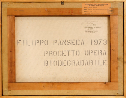 Progetto opera biodegradabile - Filippo Panseca - 1973
