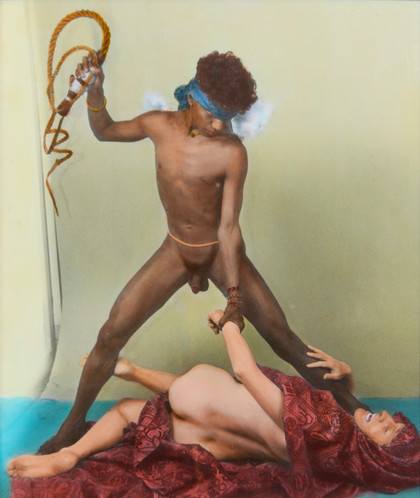 Cupido et colore castigati per ardore e dolore ad ore - Luigi Ontani