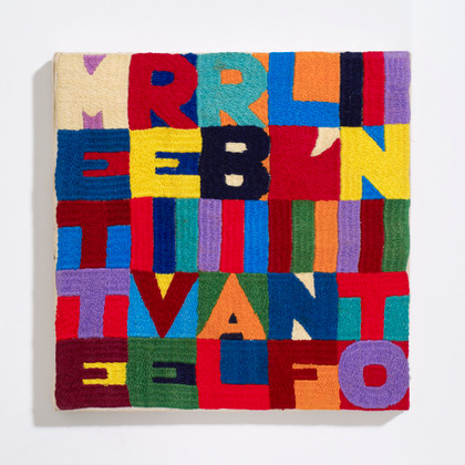 Mettere i verbi all'infinito - Alighiero Boetti - 1987