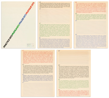 Practice - Joseph Kosuth - 1975