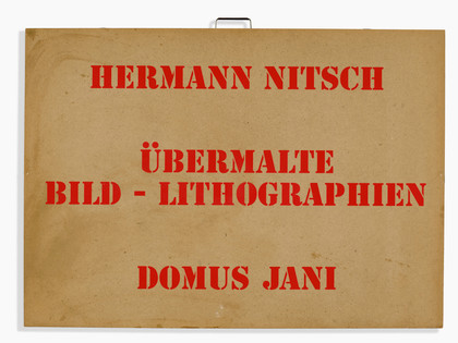 Übermalte Bild - Lithographen - Hermann Nitsch - 1991