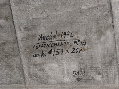Spazicemento n. 14 - Giuseppe Uncini - 1994
