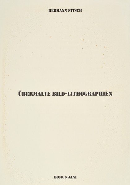 Übermalte Bild - Lithographen, - Hermann Nitsch - 1991