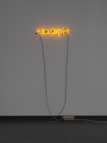 “A/C (J.J.:F.W.)" [Yellow] - Joseph Kosuth - 2009