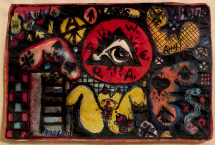 Composition avec femme et oil - Guy Harloff - 1959