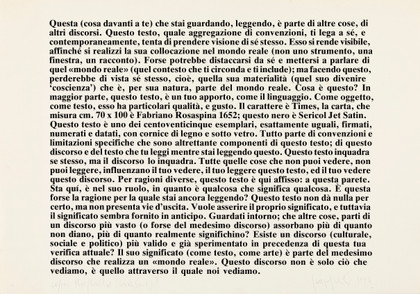 Text/Context (Conventional) I - Joseph Kosuth - 1978