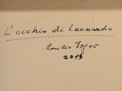 L'occhio di Leonardo - Emilio Isgrò - 2014