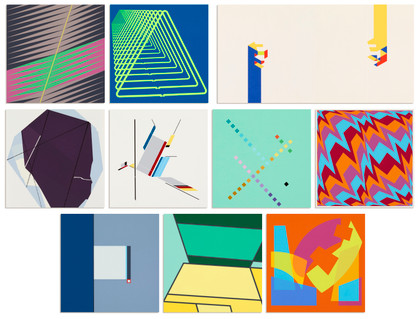 Colore-forma spaziocondizionanti: l'immagine costruita -    Cartella Grafiche - 1987